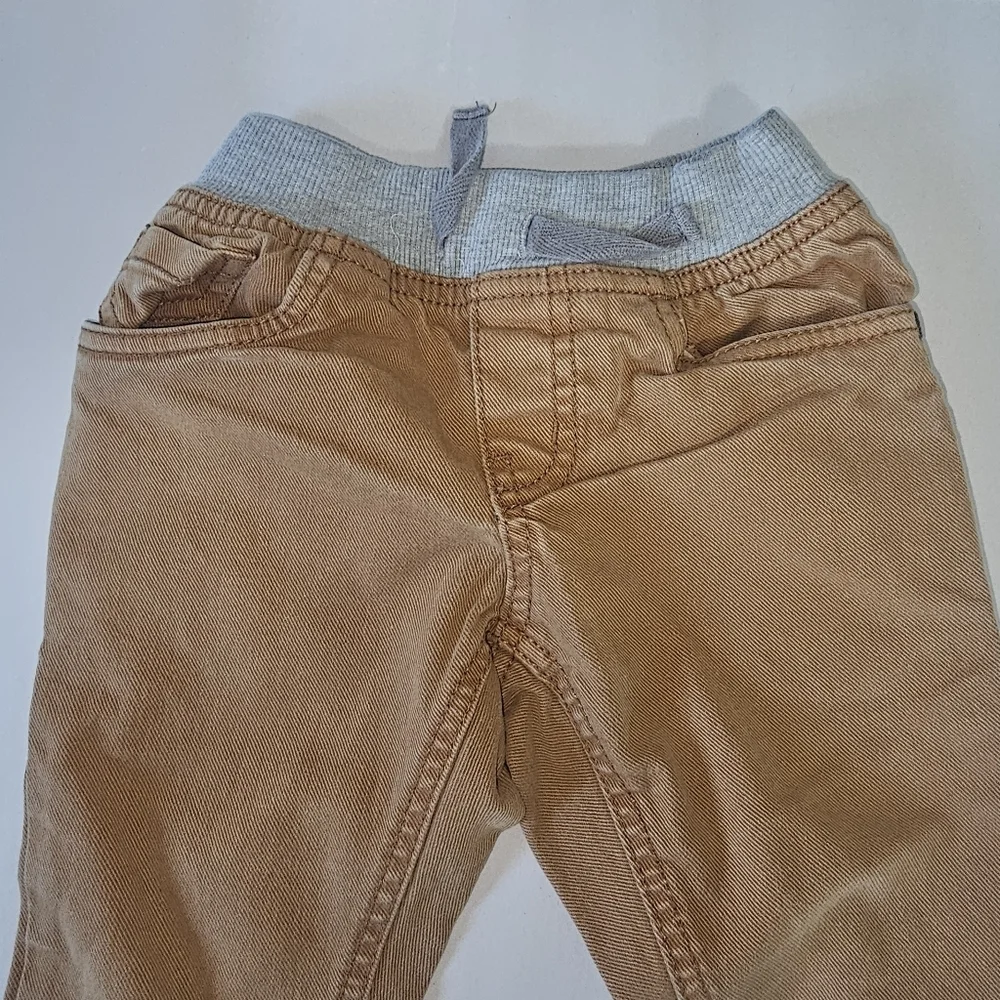 Bundle Baby‎ Jeans 18-24 M / 2T Pull On Soft Drawstring Waist Brown Blue Fall
